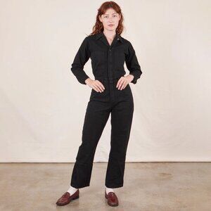 Size Medium Big Bud Press Everyday Jumpsuit - Basic Black Long Sleeve